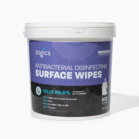 Zogics Wipes Bucket Dispenser, Printed Antibacterial Wipes Z700-Anti